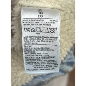 Old Navy Womens Sherpa Lined Denim Trucker Farm Ranch Chore Jacket Cotton XL thumbnail 13