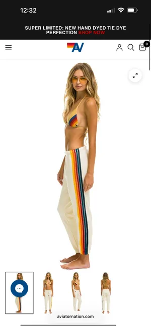 Aviator Nation Sweatpants 5 Stripe thumbnail 3