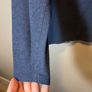 Pact Organic Cotton Long Sleeve Crew Neck Tee Heathered Navy Blue Medium thumbnail 6