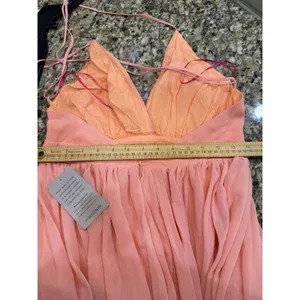 Meghan LA Geometric Seam Dress Buff Size Medium NWT $476 thumbnail 7