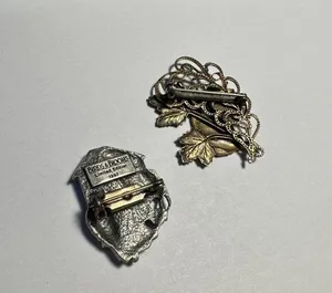 Lot of 2 Bird House And An Owl Brooch Pins 1 By Birds & Blooms 1997 thumbnail 8
