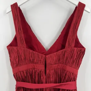 Alexis Size Large Marilou Crinkle Burgundy Red Mini Dress‎ NWT (Broken Zipper) thumbnail 7
