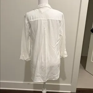 New With Tags Cloth & Stone White Anthropologie Blouse Sz M thumbnail 3