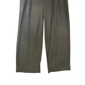 Halara Black Wide Leg Pleated Trousers‎ Womens Medium Tall Elastic Waist Pants thumbnail 3