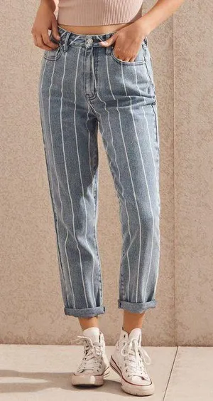 PacSun Striped Mom Jeans thumbnail 1