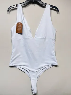 REORIA Butsmooth® V Neck Backless Bodysuits Tank Tops Thong nwt size large thumbnail 7