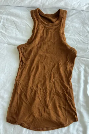 Lululemon Ribbed Scoop Tank - Brown thumbnail 1