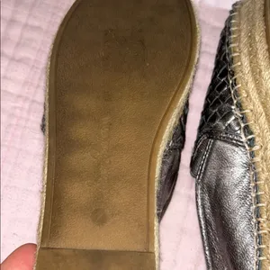 Sam Edelman Size 7 Metallic Silver Woven Slip-On Espadrilles thumbnail 10