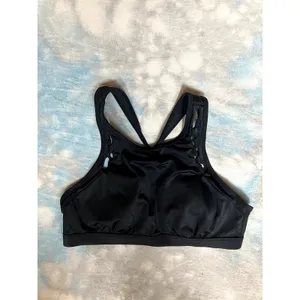 ATHLETA High Neck Loop Bikini Top in Black PADDED Bust Size 36 B/C BEACH VACAY thumbnail 4
