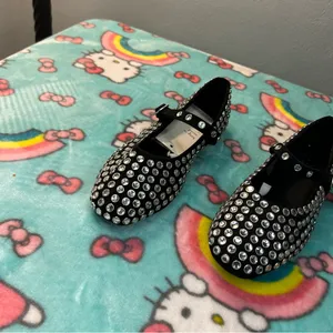 Issa Rhinestone Mary Jane Ballet Flats - A New Day Black size 6‎ thumbnail 2
