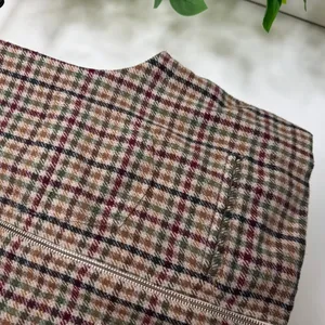 Vintage VTG Marsh Landing Cropped Plaid Wool Blend Vest size S Small thumbnail 11