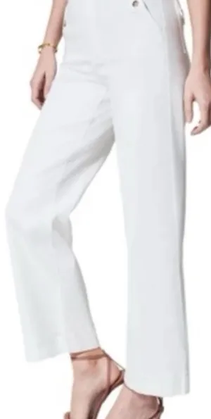 Women's Spanx Twill Cropped Wide Leg Pant. Size Medium thumbnail 1