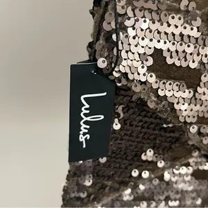 Lulus Bronze Sequin Envelope Convertible Crossbody/ Clutch NEW thumbnail 2