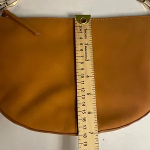 Universal Thread Half-Moon Shoulder Purse Bag Brown Gold Chain Strap. Pocketbook thumbnail 6