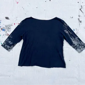 Vintage Y2K Vanilla Sugar Graphic Top - Grunge Fairycore 3/4 Sleeve Tee thumbnail 3
