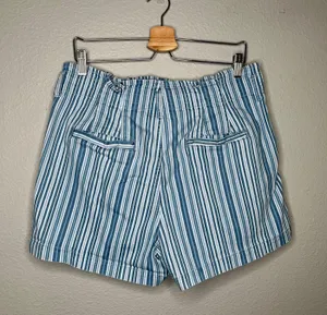 striped paper bag waist mom shorts size 14 thumbnail 7