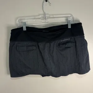 Brooks PureProject Running Skort XL Gray Herringbone Athletic Skirt Shorts thumbnail 4