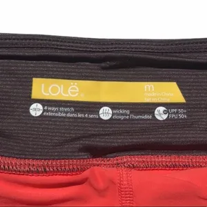Lole Athletic Golf Skort Orange/Dark‎ Gray Size M thumbnail 6