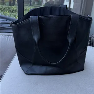 Lululemon Black Leather Tote Bag thumbnail 2
