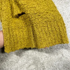 Free People Finders Keepers Sweater Boucle Knit V-Neck Slouchy Boho Moss Green M thumbnail 16