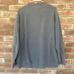 Victoria’s Secret PINK Terry Cloth Crewneck Sweatshirt Blue Medium thumbnail 5
