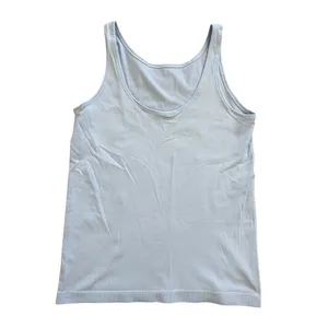 Lululemon Light Blue Ribbed Tank Top Women's Sleeveless Fitted Scoop Neck thumbnail 3