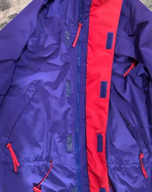 Eastern Mountain Sports Vintage Men’s Rain Jacket Medium Blue Yellow Waterproof Breathable thumbnail 4
