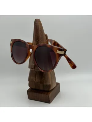 Cole Haan Polarized Tortoise Round Sunglasses thumbnail 2