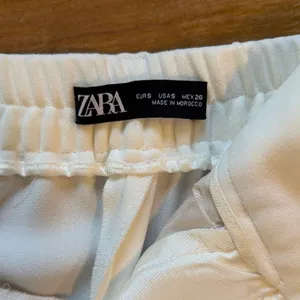 Zara Cream Elastic Waist Pants thumbnail 2