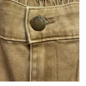 Knox Rose Women Tan Khaki Utility Cargo Pants High Rise Straight Leg Size Small thumbnail 8