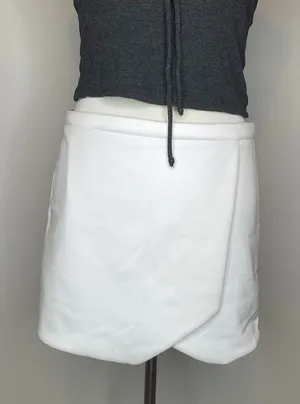 Drew- Cross Front White Skirt thumbnail 1