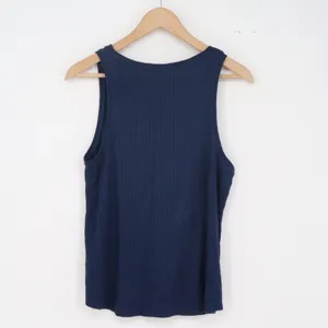 Stars Above Tank Top Womens M Ribbed Navy Blue Sleeveless Scoop Neck Excellent thumbnail 4
