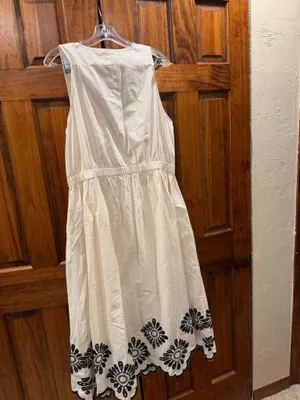 Universal Threads Embroidered Cream Dress thumbnail 2