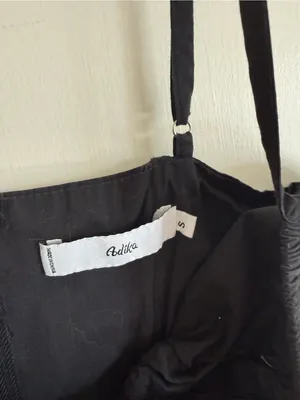 Adika Black Cropped Tie-Front Cami thumbnail 2