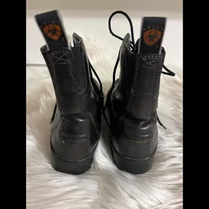 Ariat Dark Brown Lace Up Paddock Boots size 6B thumbnail 2