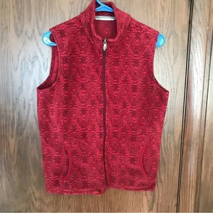 Woolrich Deep Ruby Fleece Vest thumbnail 3