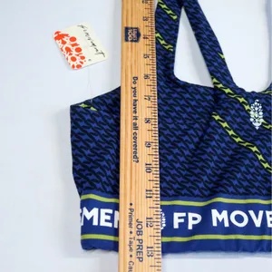 Free People FP Movement Never Better Sports Bra Women S Blue BlackActivewear NWT thumbnail 10