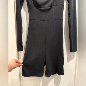 Princess Polly Sara Romper Black Tall Size 2‎ thumbnail 5