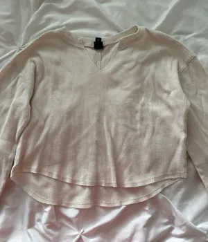 Long Sleeve Waffle top thumbnail 1