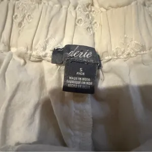 Aerie White Boho Eyelet High Rise Shorts Sz‎ S thumbnail 4