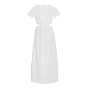Loulou Studio Seram Open-back Cotton Maxi Dress thumbnail 3