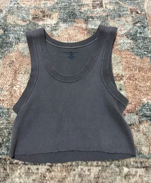 Grey Brandy Melville Tank Top thumbnail 1