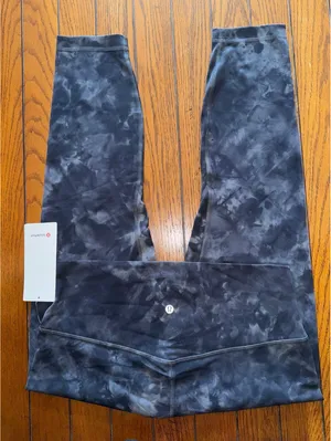 Lululemon Align High Rise 25” Diamond Dye Pitch Grey Graphite Grey Size 14 NWT thumbnail 1