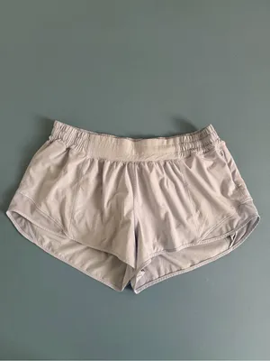 Lululemon Hotty Hot Shorts Linen Blue Lined 2.5” LW7AUSR thumbnail 2