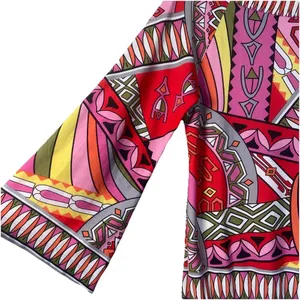 Muse Boston Proper Pink Orange‎ Geometric Shift Drop Waist Retro Dress 12 Light thumbnail 3