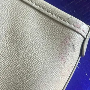 Furla Taupe Texture Leather Tote Shoulder Handbag Minimalist Quiet Luxury Chic thumbnail 7