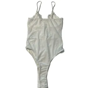 Mesh & Lace Teddy Bodysuit White‎ Bachelorette Party Going Out Outfit Size S New thumbnail 4