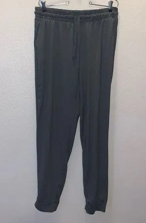 Love Streak grey comfy jogger style sweatpants with pockets thumbnail 1