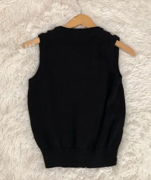 Brandy Melville Black Argyle Peyton Sweater Vest thumbnail 4