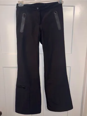 afrc Boulder Gear ladies technical softshell black snow ski pants Sz 2 thumbnail 2